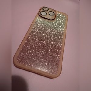 Pink Glitter Phone Case w/ Removable Backing